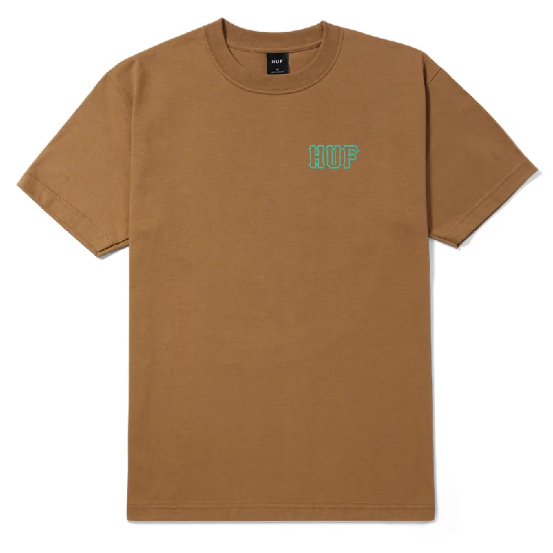 Huf Womens Set H S/S Tee Camel Graphic Embroidered Appliqued Graphic Embroidered Appliqued