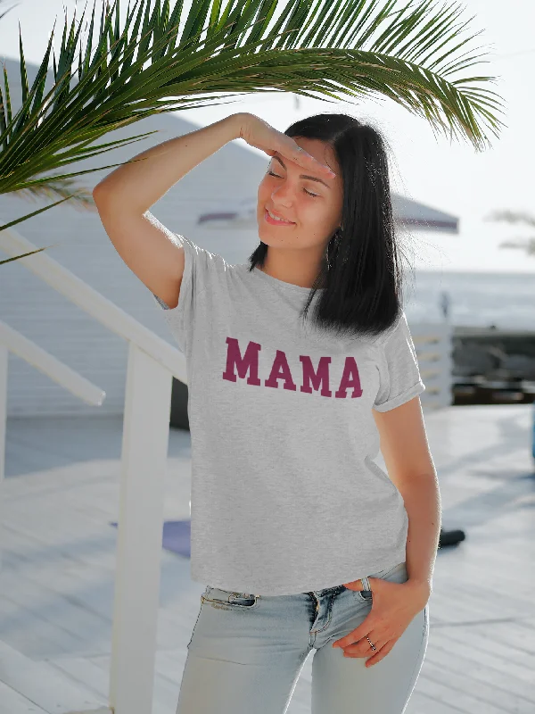 Mama T-Shirt Merlot Welt Pockets Slit Pockets Welt Pockets Slit Pockets