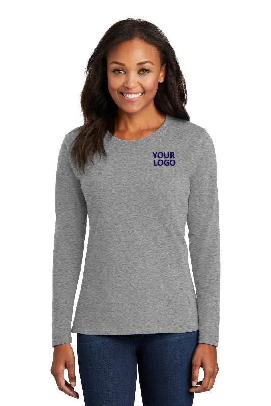 Port & Company Ladies Long Sleeve Custom Core Cotton Tee's, Athletic Heather Nylon Fabric Polyester Fabric Spandex Fabric Nylon Fabric Polyester Fabric Spandex Fabric Port & Company Ladies Long Sleeve Custom Core Cotton Tee's, Athletic Heather Nylon Fabric Polyester Fabric Spandex Fabric Nylon Fabric Polyester Fabric Spandex Fabric