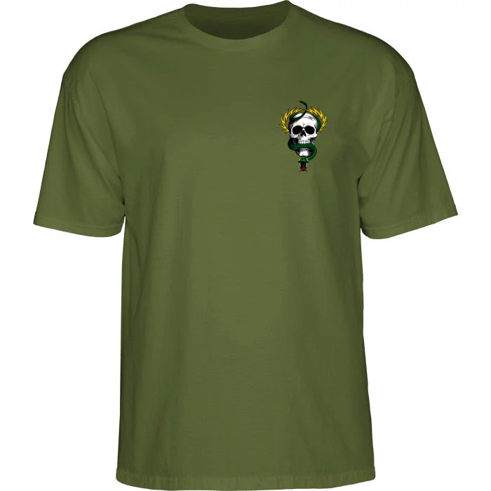 Powell Peralta Mike McGill Skull & Snake T-shirt - Military Green Lace Blend Ribbed Blend Corduroy Blend Lace Blend Ribbed Blend Corduroy Blend