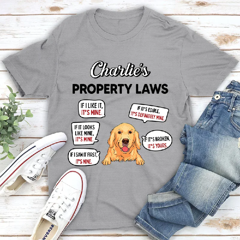 Property Laws - Personalized Custom Unisex T-shirt Fashionable Trendy Casual Fashionable Trendy Casual