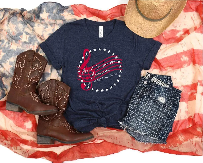 Ladies Navy Proud to be an American T-Shirt Basic T-Shirt Crew Neck Short Sleeve Basic T-Shirt Crew Neck Short Sleeve Ladies Navy Proud to be an American T-Shirt Basic T-Shirt Crew Neck Short Sleeve Basic T-Shirt Crew Neck Short Sleeve