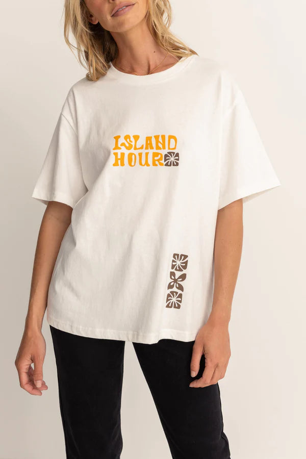 Rhythm Island Hour Oversized Tee - WHITE Zippered Front Buttoned Front Snap Front Zippered Front Buttoned Front Snap Front Rhythm Island Hour Oversized Tee - WHITE Zippered Front Buttoned Front Snap Front Zippered Front Buttoned Front Snap Front