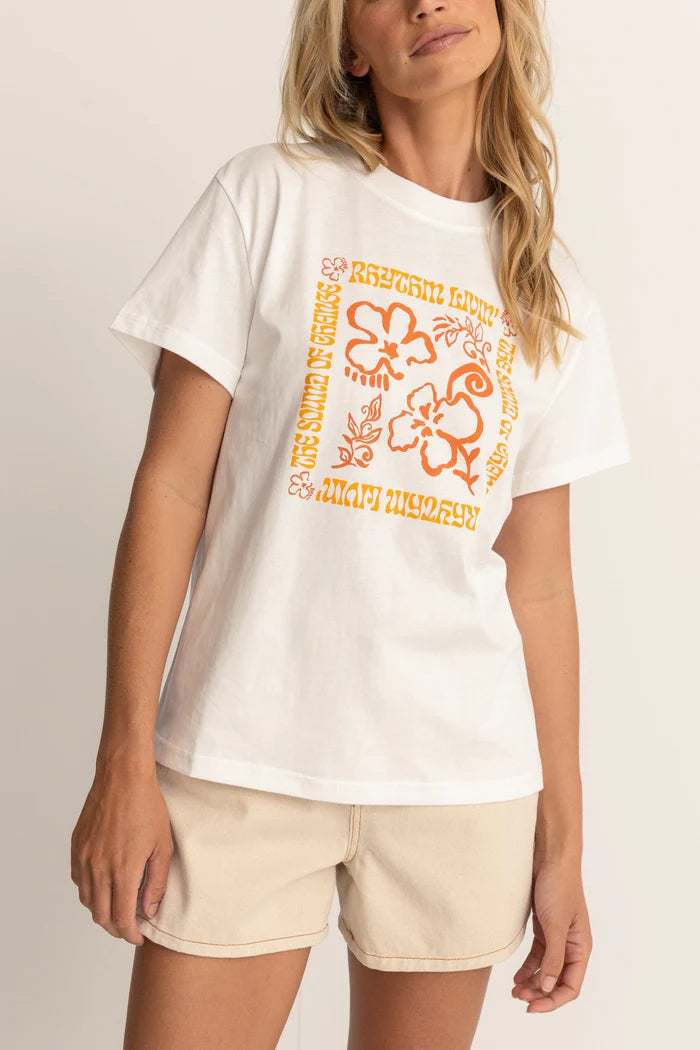 Rhythm ISLANDER BAND TEE - WHITE Zippered Front Buttoned Front Snap Front Zippered Front Buttoned Front Snap Front Rhythm ISLANDER BAND TEE - WHITE Zippered Front Buttoned Front Snap Front Zippered Front Buttoned Front Snap Front
