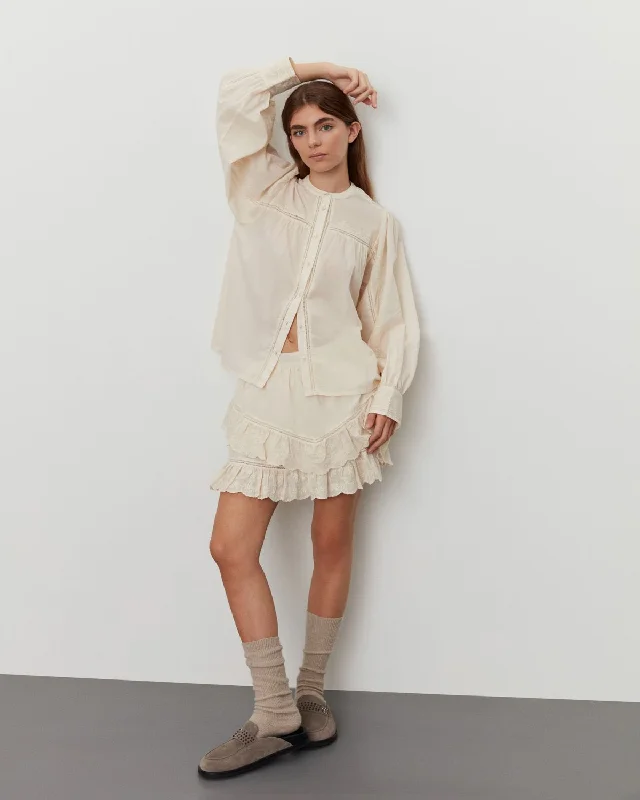 LALASW SHIRT - Off White Welt Pockets Slit Pockets Flap Pockets Welt Pockets Slit Pockets Flap Pockets LALASW SHIRT - Off White Welt Pockets Slit Pockets Flap Pockets Welt Pockets Slit Pockets Flap Pockets