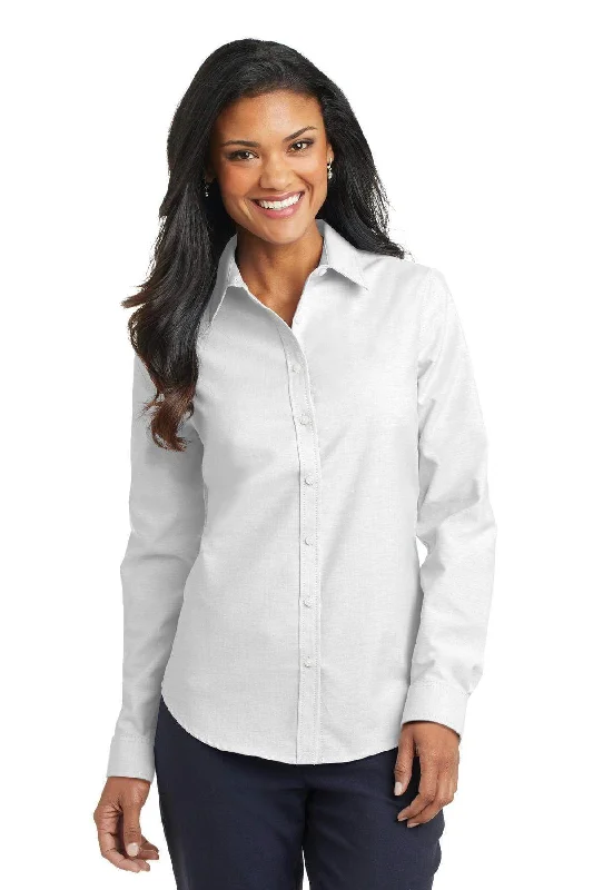 Port Authority Ladies SuperProOxford Shirt. L658 Elasticated Padded Insulated Elasticated Padded Insulated