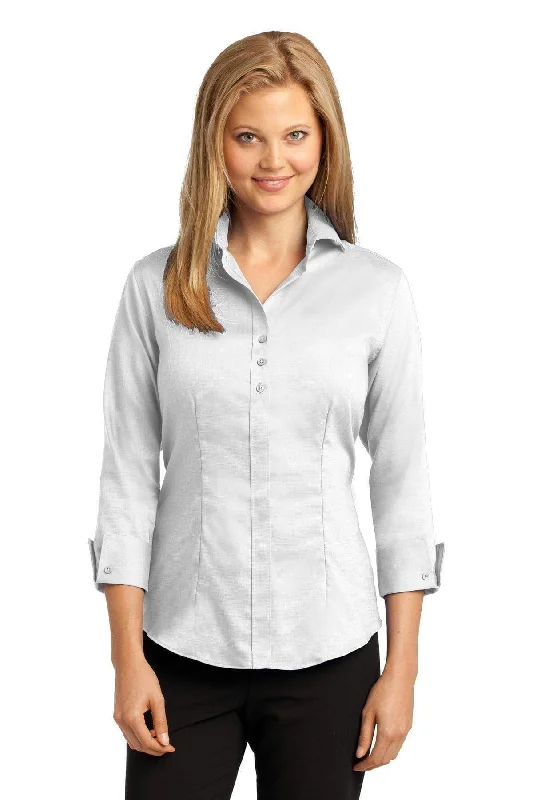 Red House Ladies 3/4-Sleeve Nailhead Non-Iron Shirt. RH69 Anti-Pilling Machine Wash Handmade Anti-Pilling Machine Wash Handmade Red House Ladies 3/4-Sleeve Nailhead Non-Iron Shirt. RH69 Anti-Pilling Machine Wash Handmade Anti-Pilling Machine Wash Handmade