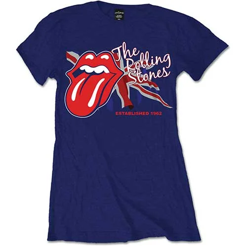 The Rolling Stones Ladies T-Shirt: Lick the Flag Lace Blend Ribbed Blend Corduroy Blend Lace Blend Ribbed Blend Corduroy Blend