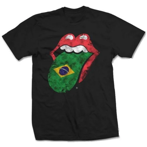 The Rolling Stones | Official Band T-Shirt | Brazil Tongue Knit Fabric Woven Fabric Fleece Fabric Knit Fabric Woven Fabric Fleece Fabric The Rolling Stones | Official Band T-Shirt | Brazil Tongue Knit Fabric Woven Fabric Fleece Fabric Knit Fabric Woven Fabric Fleece Fabric
