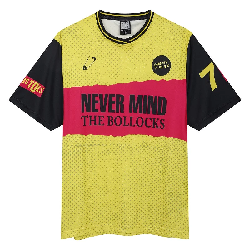 The Sex Pistols | Official Band Rock FC Football Shirt | Never Mind The Bollocks Satin Blend Silk Blend Wool Blend Satin Blend Silk Blend Wool Blend