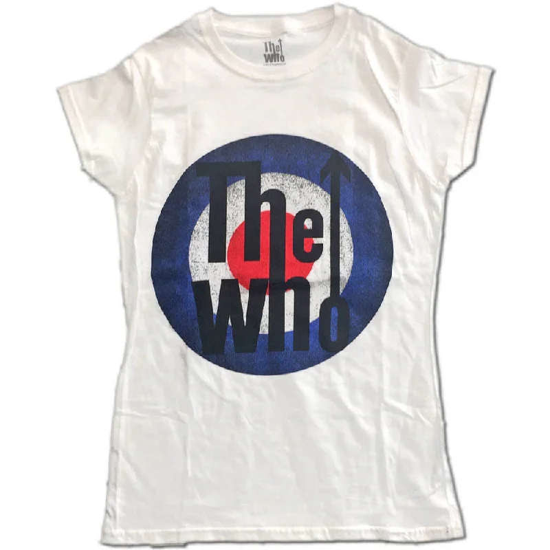 The Who Vintage Target Ladies T-Shirt Embroidered Appliqued Beaded Embroidered Appliqued Beaded The Who Vintage Target Ladies T-Shirt Embroidered Appliqued Beaded Embroidered Appliqued Beaded
