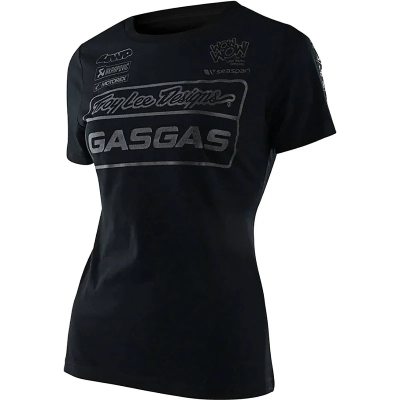 Troy Lee Designs TLD GasGas Team Women's Short-Sleeve Shirts Satin Blend Silk Blend Wool Blend Satin Blend Silk Blend Wool Blend