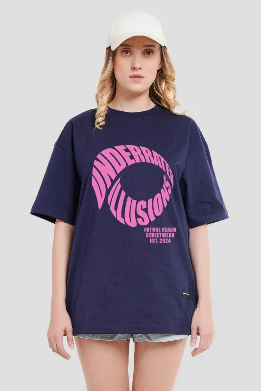 Underrated Illusions Navy Blue Printed T-Shirt Notch Collar Peter Pan Collar Cowl Neck Notch Collar Peter Pan Collar Cowl Neck Underrated Illusions Navy Blue Printed T-Shirt Notch Collar Peter Pan Collar Cowl Neck Notch Collar Peter Pan Collar Cowl Neck