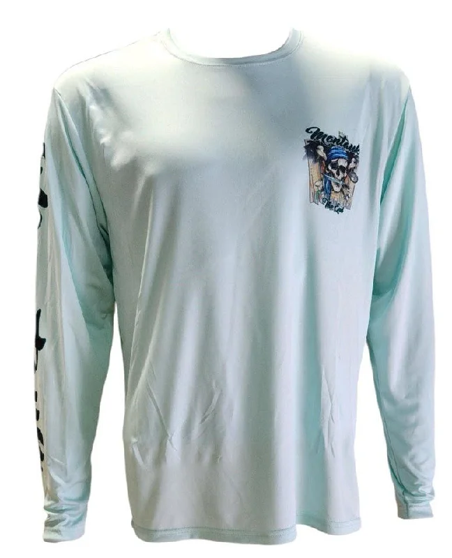 Unisex Adult Montauk The End Pirate DriFit UV50 Long Sleeve Tee Fleece Nylon Spandex Fleece Nylon Spandex Unisex Adult Montauk The End Pirate DriFit UV50 Long Sleeve Tee Fleece Nylon Spandex Fleece Nylon Spandex