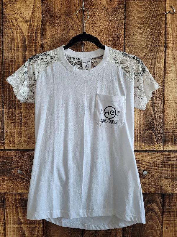 WHITE LACE SLEEVE TSHIRT Chenille Blend Fleece Blend Nylon Blend Chenille Blend Fleece Blend Nylon Blend WHITE LACE SLEEVE TSHIRT Chenille Blend Fleece Blend Nylon Blend Chenille Blend Fleece Blend Nylon Blend
