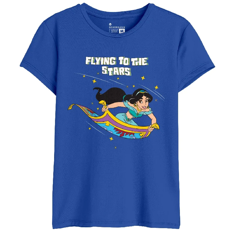 Stars Women Graphic Printed Tees Anti-Shrink Durable Soft Anti-Shrink Durable Soft