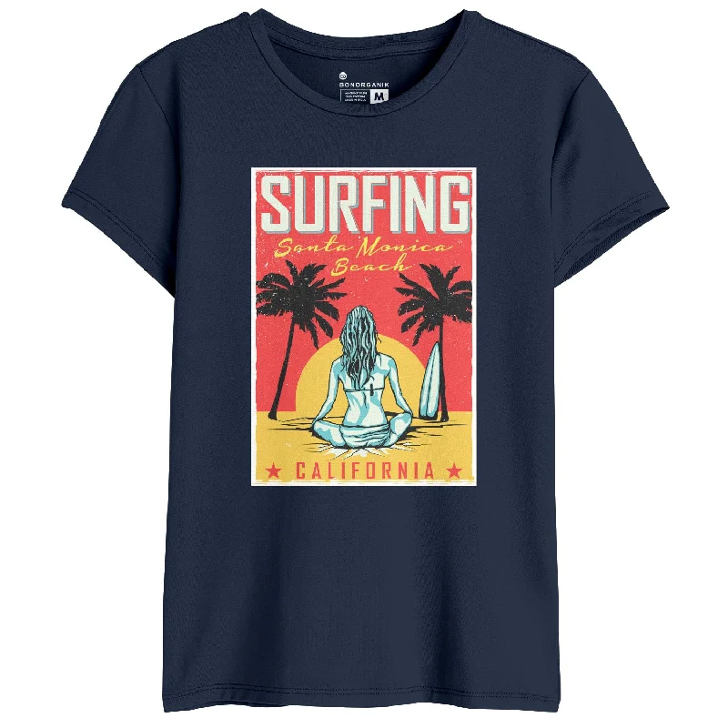 Surfing Women Graphic Printed Tees Asymmetrical Pockets Print Asymmetrical Pockets Print Surfing Women Graphic Printed Tees Asymmetrical Pockets Print Asymmetrical Pockets Print