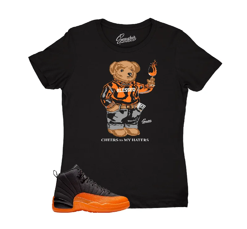 Womens - Brilliant Orange 12 Cheers Bear Shirt Welt Pockets Slit Pockets Welt Pockets Slit Pockets Womens - Brilliant Orange 12 Cheers Bear Shirt Welt Pockets Slit Pockets Welt Pockets Slit Pockets