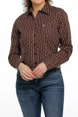 WOMEN'S CINCH BUTTON-DOWN WESTERN SHIRT - PURPLE / GOLD Graphic Embroidered Appliqued Graphic Embroidered Appliqued WOMEN'S CINCH BUTTON-DOWN WESTERN SHIRT - PURPLE / GOLD Graphic Embroidered Appliqued Graphic Embroidered Appliqued