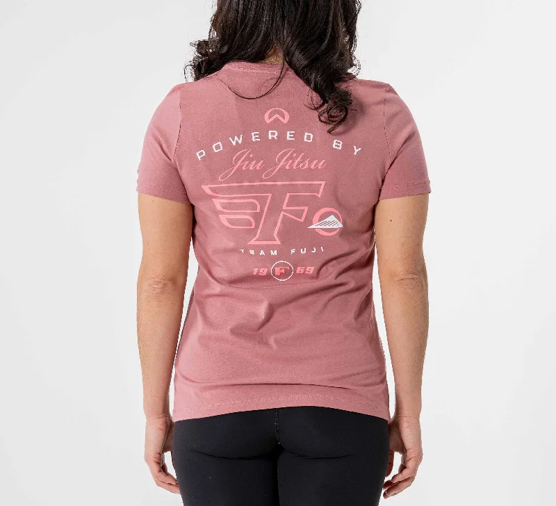 Womens Jiu Jitsu Flight T-Shirt Mauve Print Jacquard Patchwork Print Jacquard Patchwork Womens Jiu Jitsu Flight T-Shirt Mauve Print Jacquard Patchwork Print Jacquard Patchwork