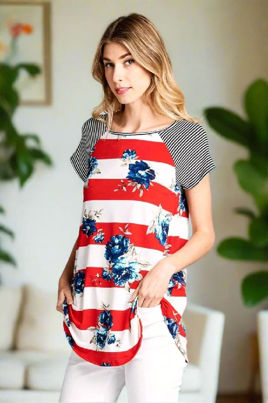 Womens Floral Striped Top, 4th of July Shirt, Sizes S/M/L, Red/White/Blue Lace Blend Ribbed Blend Corduroy Blend Lace Blend Ribbed Blend Corduroy Blend Womens Floral Striped Top, 4th of July Shirt, Sizes S/M/L, Red/White/Blue Lace Blend Ribbed Blend Corduroy Blend Lace Blend Ribbed Blend Corduroy Blend