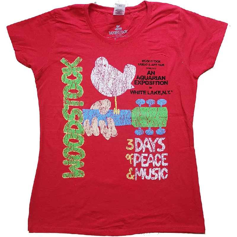 Woodstock Vintage Classic Poster Ladies T-Shirt Elegant Classic Vintage Elegant Classic Vintage Woodstock Vintage Classic Poster Ladies T-Shirt Elegant Classic Vintage Elegant Classic Vintage
