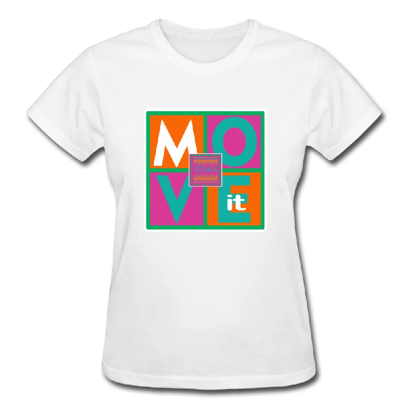 XZAKA - Women "Move It" Workout T-Shirt - W3514 Elasticated Padded Insulated Elasticated Padded Insulated XZAKA - Women "Move It" Workout T-Shirt - W3514 Elasticated Padded Insulated Elasticated Padded Insulated