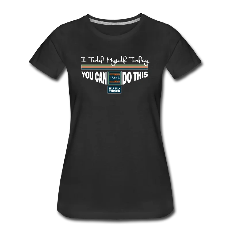 XZAKA - Women "You Can Do This" Self Talk Power T-Shirt - W3509 Fitted T-Shirt Seamless Stretchy Fitted T-Shirt Seamless Stretchy XZAKA - Women "You Can Do This" Self Talk Power T-Shirt - W3509 Fitted T-Shirt Seamless Stretchy Fitted T-Shirt Seamless Stretchy