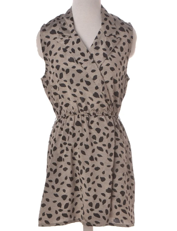 Label Animal Print Summer Short Dress Tunics Cozy soft Tunics Cozy soft