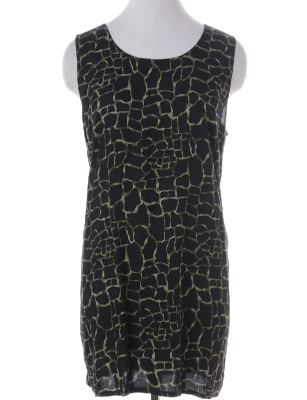 Label Animal Print Short Dress Tunics Versatile functional Tunics Versatile functional