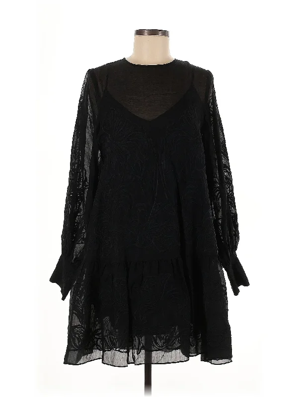 Casual Dress Square Neckline Feminine Square Neckline Feminine