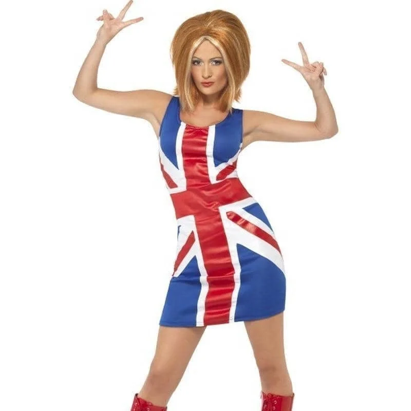 Ginger Power 1990s Union Jack Spice Girls Dress Tunics Versatile stylish Tunics Versatile stylish