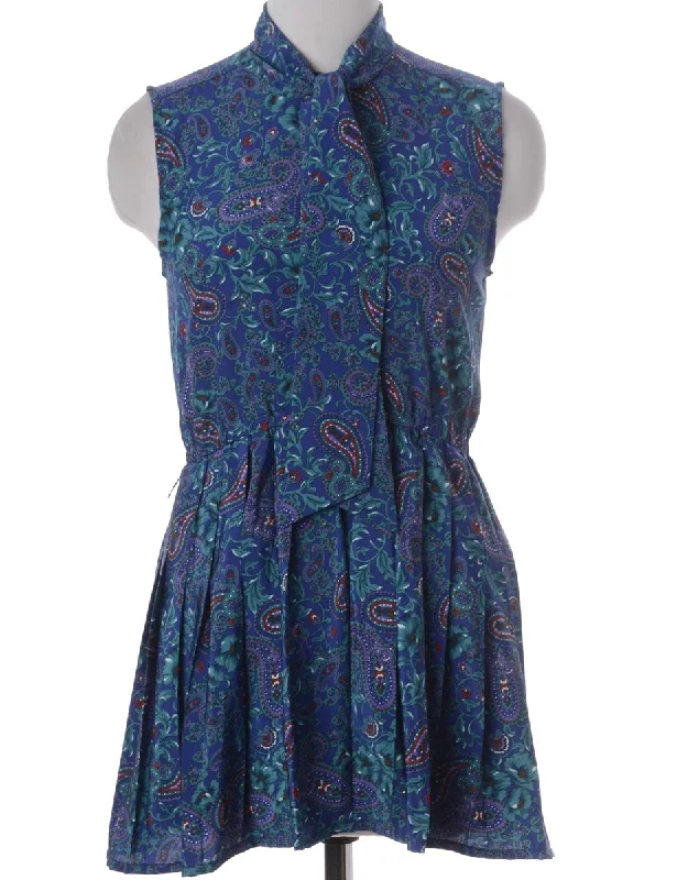 Label Anna Sleeveless Summer Short Dress Tunics Trendy modern Tunics Trendy modern