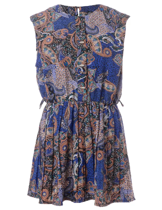 Label Anna Sleeveless Summer Short Dress Tunics Polka dots Tunics Polka dots