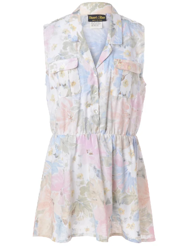 Label Anna Sleeveless Summer Short Dress Tunics Lace romantic Tunics Lace romantic
