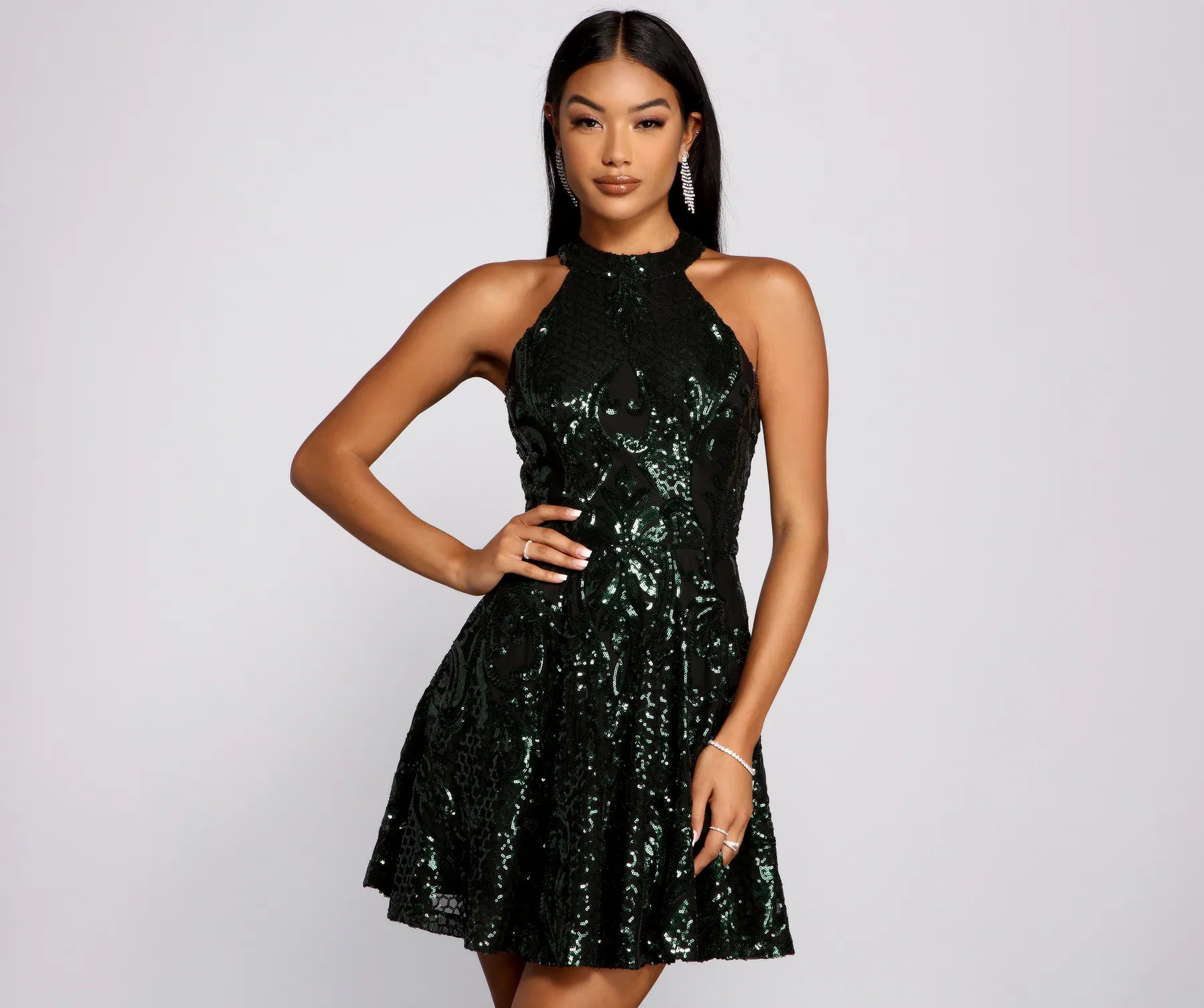 Michelle Sequin Mesh Party Dress Tunics Luxurious high-end Tunics Luxurious high-end Michelle Sequin Mesh Party Dress Tunics Luxurious high-end Tunics Luxurious high-end