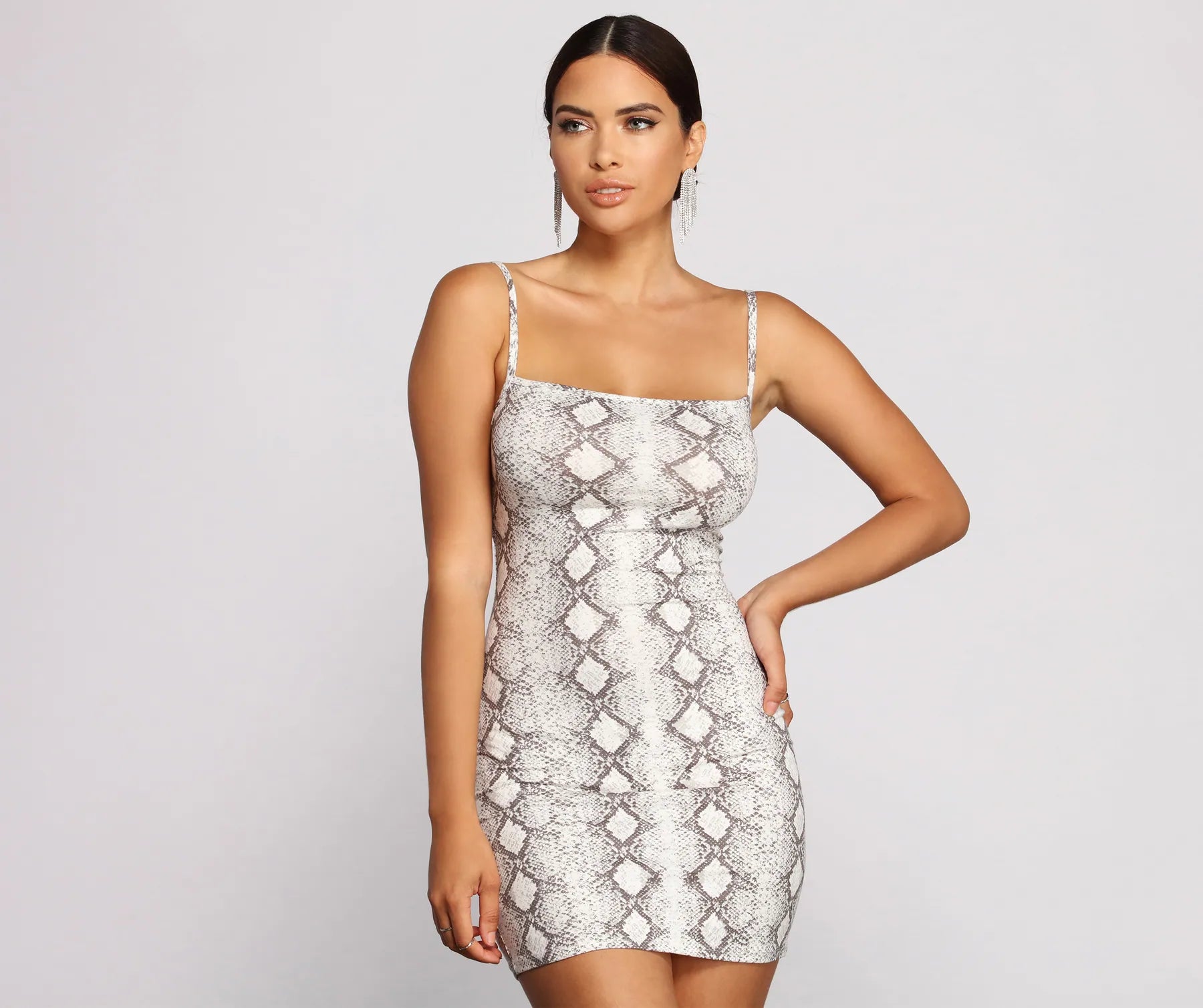 Viper Vixen Snake Print Mini Dress Maxi Flowy Bohemian Maxi Flowy Bohemian